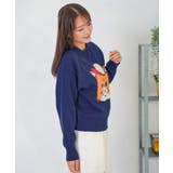 キャップネコ柄ジャガードニットプルオーバー | ScoLar | 詳細画像19 