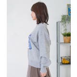 キャップネコ柄ジャガードニットプルオーバー | ScoLar | 詳細画像24 