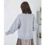 キャップネコ柄ジャガードニットプルオーバー | ScoLar | 詳細画像25 