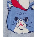 キャップネコ柄ジャガードニットプルオーバー | ScoLar | 詳細画像27 