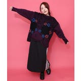 グラサンスカラーちゃんダブルジャガードニットプルオーバー | ScoLar | 詳細画像2 