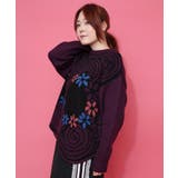 グラサンスカラーちゃんダブルジャガードニットプルオーバー | ScoLar | 詳細画像4 