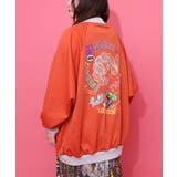 ポップ柄裏起毛 裏毛×フライスブルゾン | ScoLar | 詳細画像10 