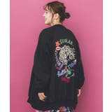 ポップ柄裏起毛 裏毛×フライスブルゾン | ScoLar | 詳細画像1 