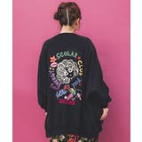 ポップ柄裏起毛 裏毛×フライスブルゾン | ScoLar | 詳細画像5 