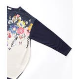 花×夜空柄ミックス裏毛チュニック | ScoLar | 詳細画像10 