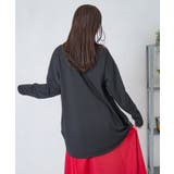 花×夜空柄ミックス裏毛チュニック | ScoLar | 詳細画像3 