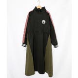 バイカラー異素材 切替ジャージワンピース | ScoLar | 詳細画像8 