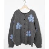 2WAYお花サガラ刺繍ジャガードニットカーディガン | ScoLar | 詳細画像11 