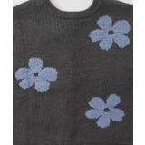 2WAYお花サガラ刺繍ジャガードニットカーディガン | ScoLar | 詳細画像13 