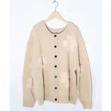 2WAYお花サガラ刺繍ジャガードニットカーディガン | ScoLar | 詳細画像14 