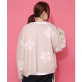 2WAYお花サガラ刺繍ジャガードニットカーディガン | ScoLar | 詳細画像4 