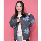 2WAYお花サガラ刺繍ジャガードニットカーディガン | ScoLar | 詳細画像7 