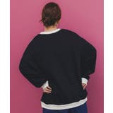 こたつから出たくないクマ柄 配色裏毛プルオーバー | ScoLar | 詳細画像4 