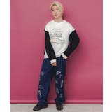 こたつから出たくないクマ柄 配色裏毛プルオーバー | ScoLar | 詳細画像8 