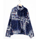 ランダムバンダナ柄 双面フランネルブルゾン | ScoLar | 詳細画像9