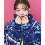 ランダムバンダナ柄 双面フランネルブルゾン | ScoLar | 詳細画像5