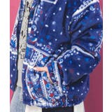 ランダムバンダナ柄 双面フランネルブルゾン | ScoLar | 詳細画像6