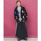 カラフルドット柄 双面フランネルブルゾン | ScoLar | 詳細画像1 