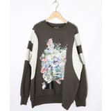 花×宇宙×アート バイカラー裏起毛プルオーバー | ScoLar | 詳細画像7 