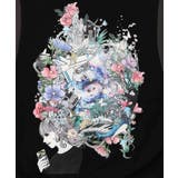 花×宇宙×アート バイカラー裏起毛プルオーバー | ScoLar | 詳細画像10 