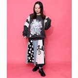 花×宇宙×アート バイカラー裏起毛プルオーバー | ScoLar | 詳細画像1 