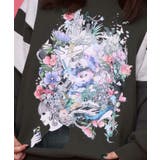 花×宇宙×アート バイカラー裏起毛プルオーバー | ScoLar | 詳細画像5 