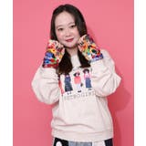 アームウォーマー付き レトロ柄裏毛プルオーバー | ScoLar | 詳細画像8 