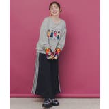 アームウォーマー付き レトロ柄裏毛プルオーバー | ScoLar | 詳細画像2 