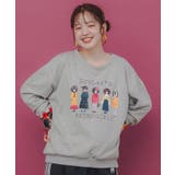 アームウォーマー付き レトロ柄裏毛プルオーバー | ScoLar | 詳細画像3 