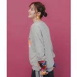 アームウォーマー付き レトロ柄裏毛プルオーバー | ScoLar | 詳細画像4 