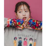 アームウォーマー付き レトロ柄裏毛プルオーバー | ScoLar | 詳細画像7 