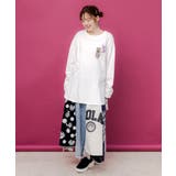 後ろ裾ウサギ＆花柄ロンT | ScoLar | 詳細画像1 