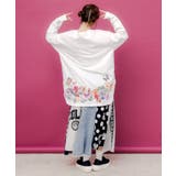 後ろ裾ウサギ＆花柄ロンT | ScoLar | 詳細画像2 