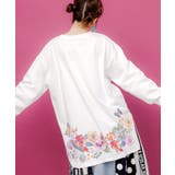 後ろ裾ウサギ＆花柄ロンT | ScoLar | 詳細画像3 