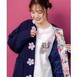 花ボタン中綿アウター | ScoLar | 詳細画像1 