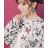 蝶総柄カーディガン | ScoLar | 詳細画像6 