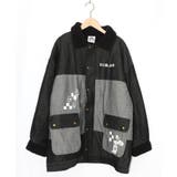 落書きモザイク柄デニム×ボアジャケット | ScoLar | 詳細画像21 