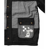 落書きモザイク柄デニム×ボアジャケット | ScoLar | 詳細画像30 