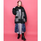 落書きモザイク柄デニム×ボアジャケット | ScoLar | 詳細画像12 