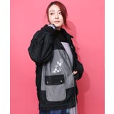 落書きモザイク柄デニム×ボアジャケット | ScoLar | 詳細画像13 