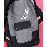 落書きモザイク柄デニム×ボアジャケット | ScoLar | 詳細画像18 