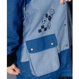 落書きモザイク柄デニム×ボアジャケット | ScoLar | 詳細画像7 