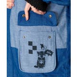 落書きモザイク柄デニム×ボアジャケット | ScoLar | 詳細画像8 