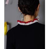 シアー×ニット 切替トップス | ScoLar | 詳細画像5