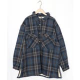 わんコレ柄ネルチェック×ボアシャツアウター | ScoLar | 詳細画像8