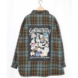 ブラウン | わんコレ柄ネルチェック×ボアシャツアウター | ScoLar