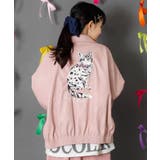 ネコ刺繍フェイクレザー×裏地ブルゾン | ScoLar | 詳細画像4 