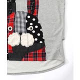 パッチワークラビルアップリケ裏毛チュニック | ScoLar | 詳細画像13 