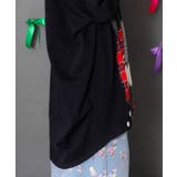 パッチワークラビルアップリケ裏毛チュニック | ScoLar | 詳細画像5 